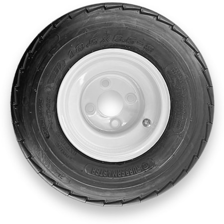 Rubbermaster - Steel Master Rubbermaster 18.5x8.50-8 6 Ply Highway Rib Tire and 4 on 4 Stamped Wheel Assembly 599024